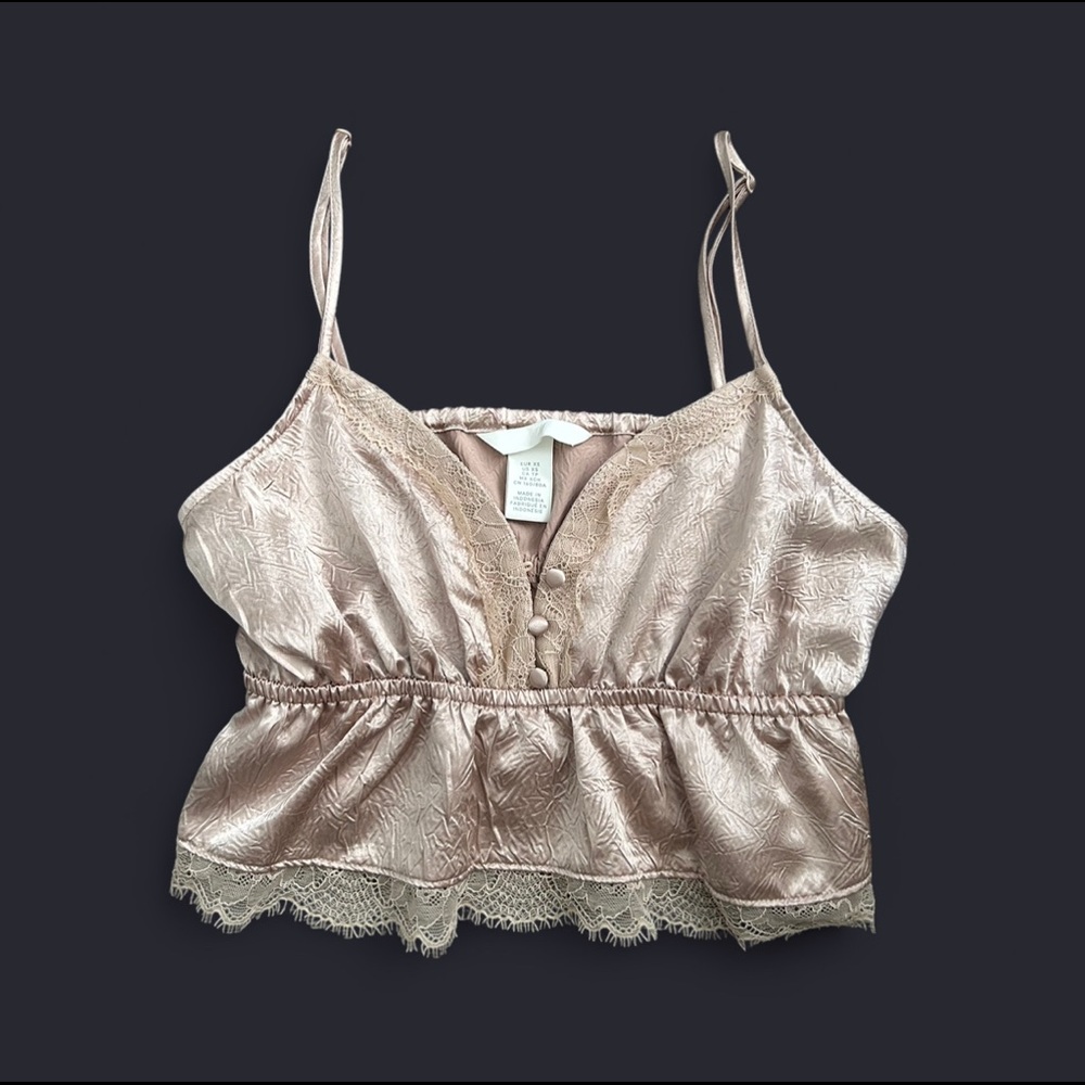 H&M Blush Pink Satin Cami